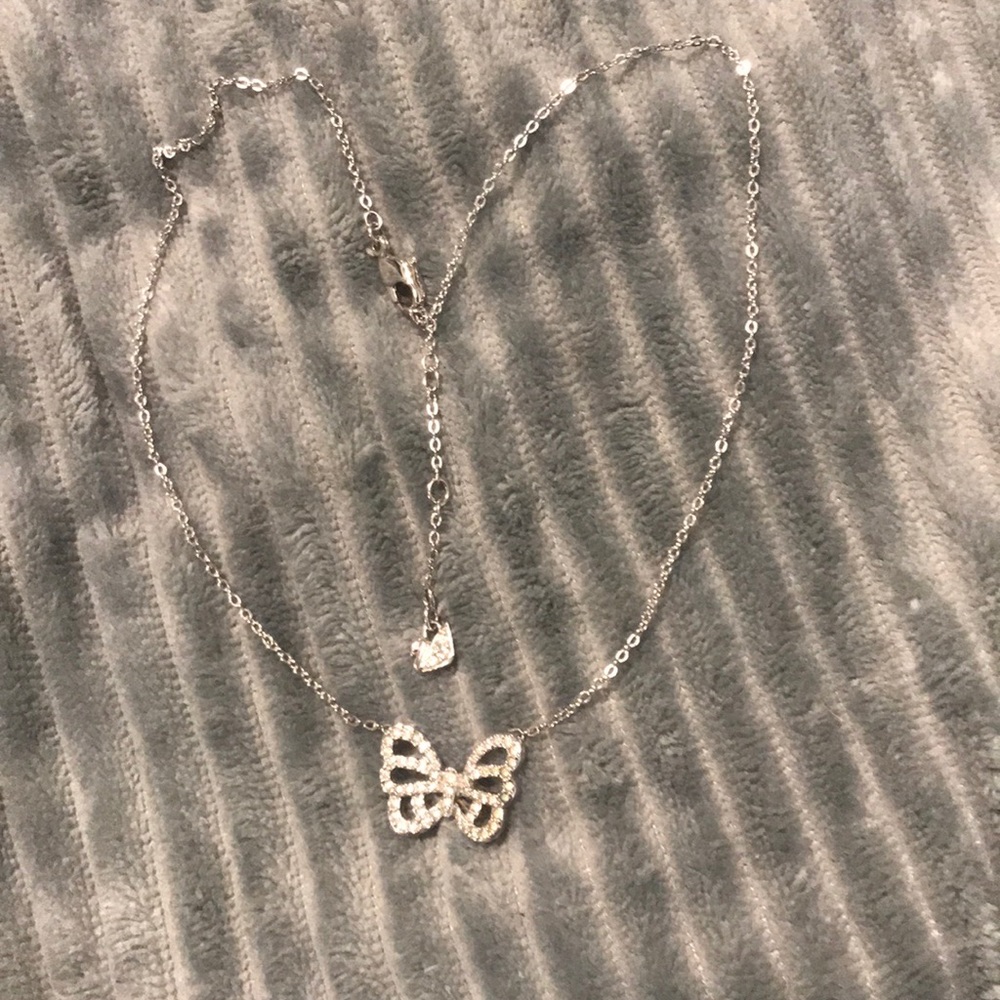 Swarovski crystal butterfly necklace